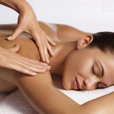 female is enjoying relaxing massage at serenity massage center Gulberg Lahore